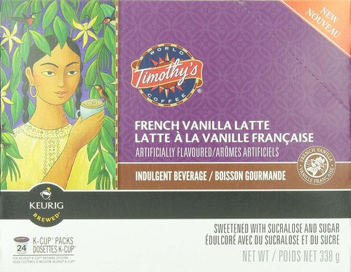 Timothy's French Vanilla Latte 24 to 144 Keurig K cups Pick Any Size FREE SHIP - Picture 4 of 6