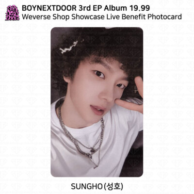 BOYNEXTDOOR 3rd EP Album 19.99 Weverse Shop Showcase Live Benefit