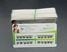 50Set Dental Orthodontic MIM Monoblock Brackets Mini Roth/MBT/Edgewise 022 345