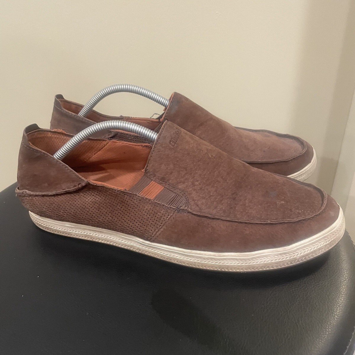 Olukai Mens Size 9 Unmarked Pahono Slip-on Loafers Brown  display picture 3