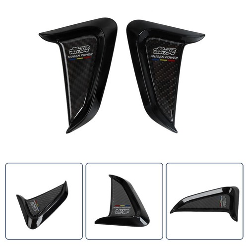 MUGEN Car Shark Gills Side Fender Emblem Vent Trim Cover Sticker ABS Carbon/F - Picture 3 of 10