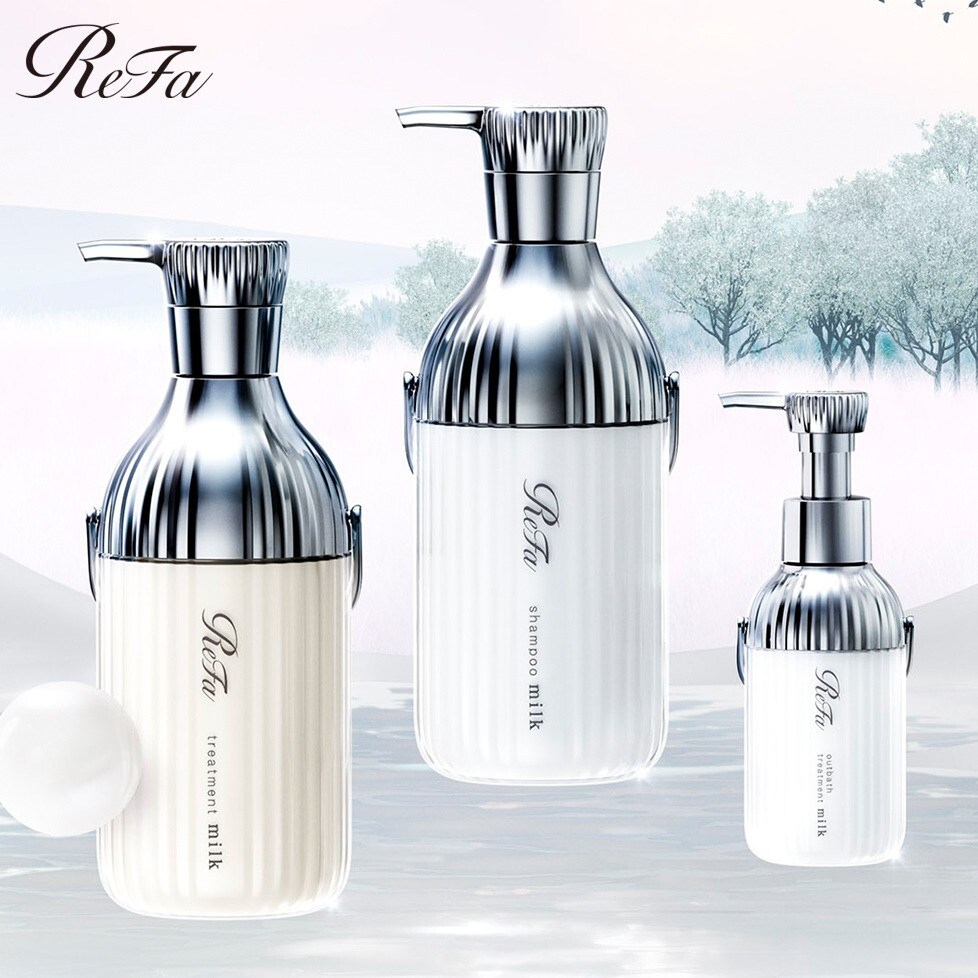 ReFa MILK PROTEIN SHAMPOO & TREATMENT & OUTBATH Refill Moist Shiny