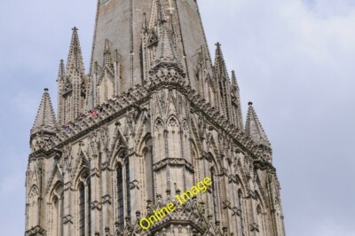 Photo 6x4 Tower and spire of Salisbury Cathedral People just visible on t c2014
