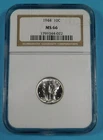 1944 Mercury Dime MS-66 NGC "Vintage Slab"