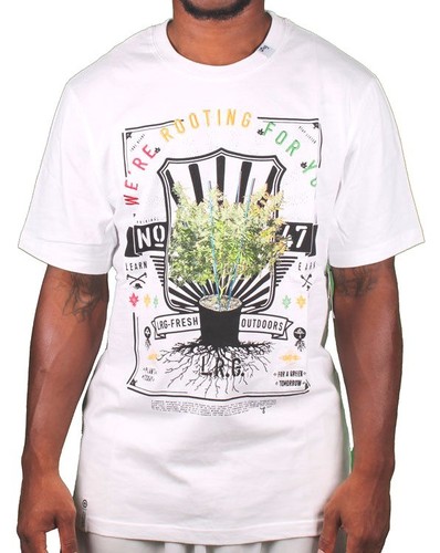 LRG Fresh Outdoors We're Rooting For You Weed Plant Marijuana Growing T-Shirt NW - Picture 2 of 7