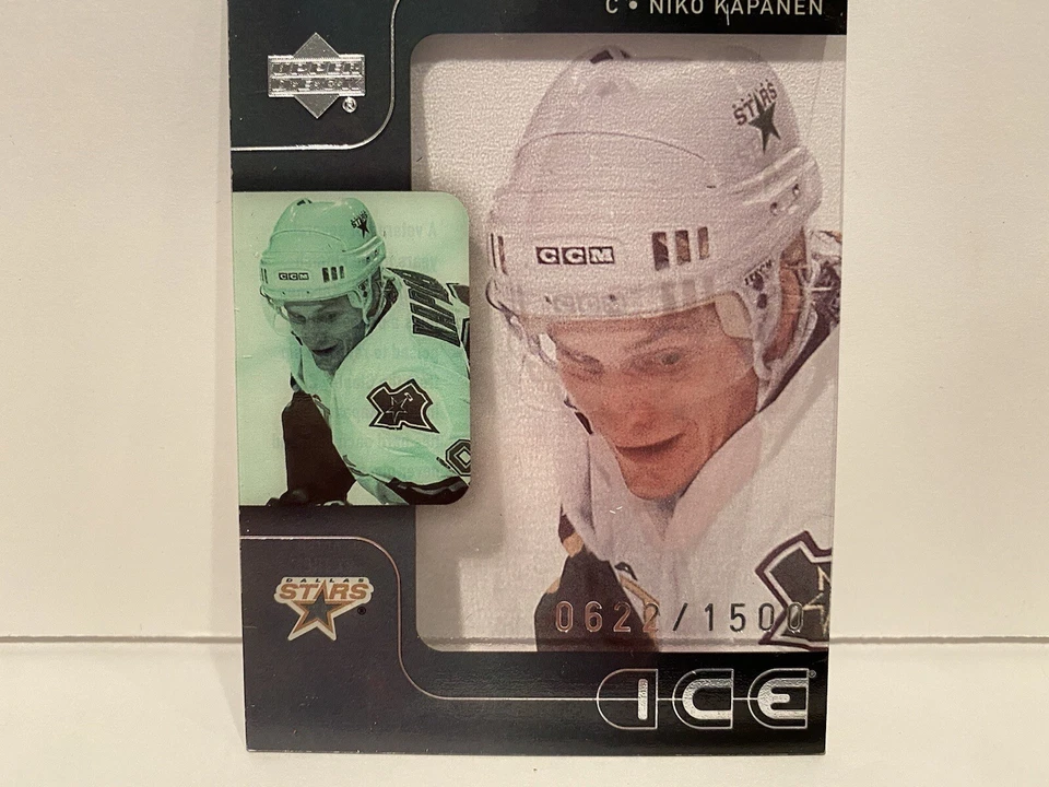 2001-02 Upper Deck Ice Fresh Faces /1500 Niko Kapanen #52 Rookie Hockey Card NHL - Image 3 of 4