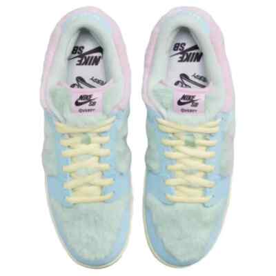 VERDY × Nike SB Dunk Low Visty Blue Gaze Enamel Green FN6040