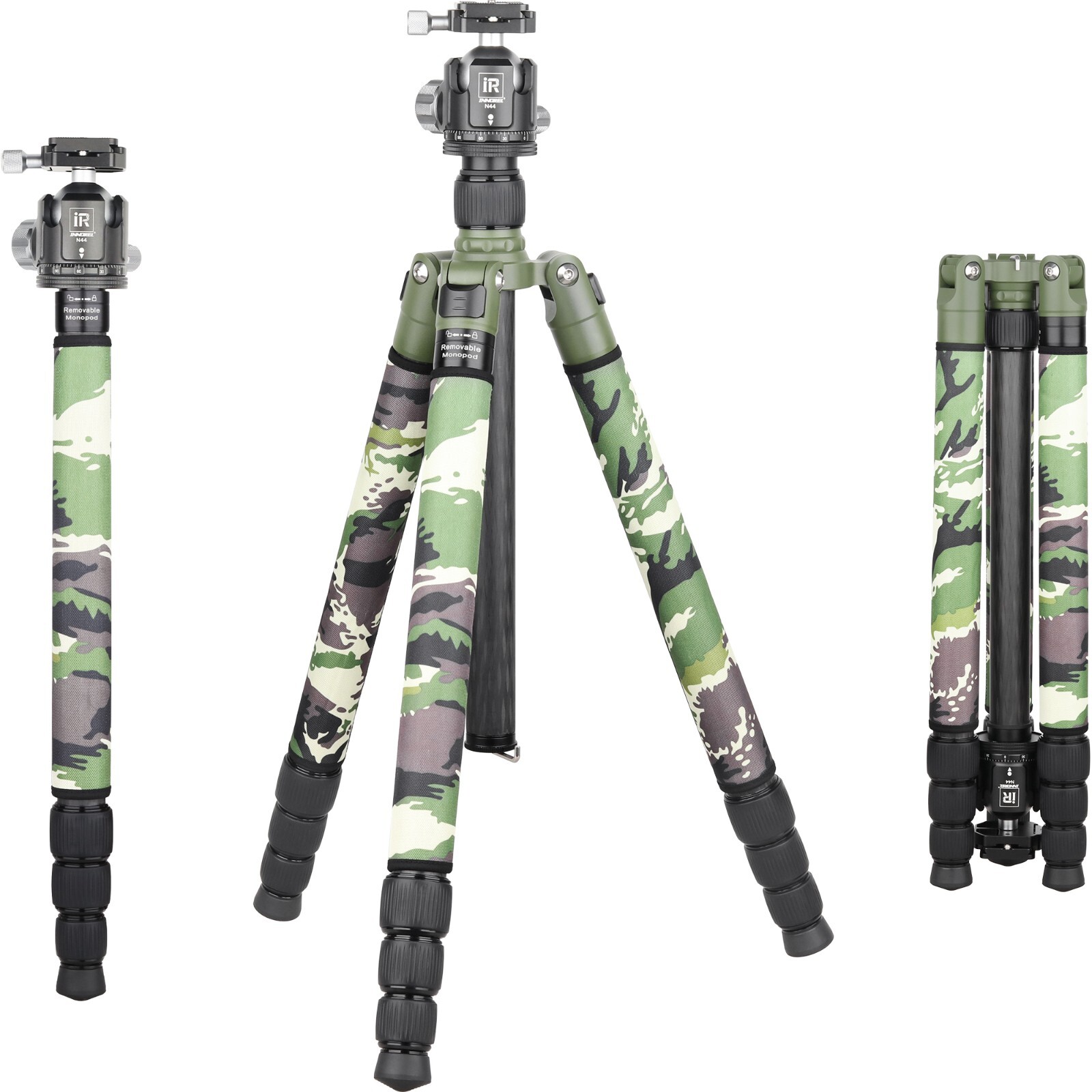 INNOREL Carbon Fiber 2-IN-1 Tripod Camera & Monopod RT85CG P