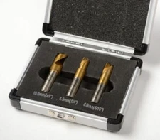 3pc HSCO Titanium Spot Weld Drill Bit Cutter Flat Shaft 1/4" 5/16" 3/8" Cobalt