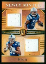 111 Relic, 2020 Panini GS, Newly Minted, Taylor & Pittman RC, #MMD10, 082/249