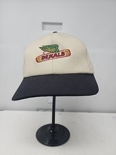 Vintage Dekalb Hat Cap Mens Snapback Beige K Products Made In USA 90s Farming