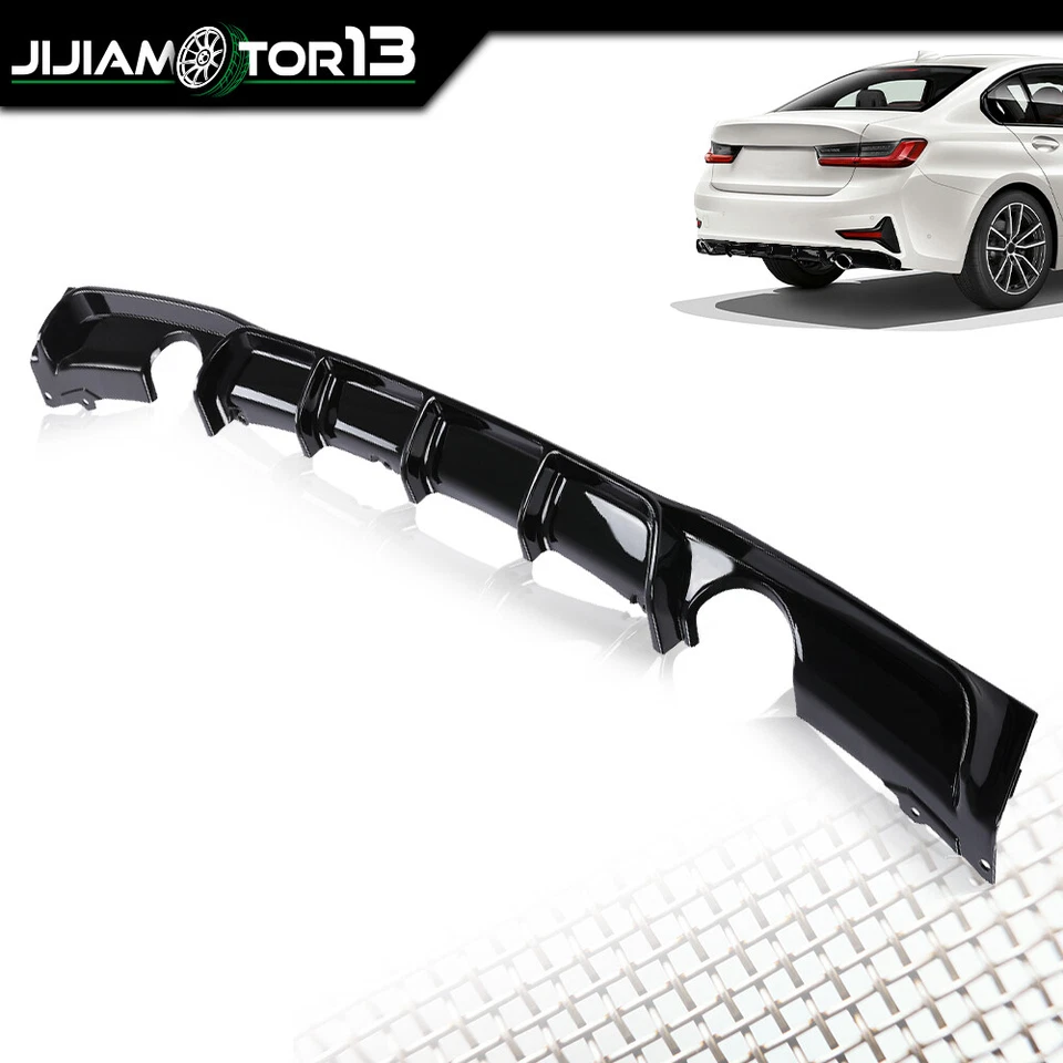 Labio difusor parachoques inferior trasero apto para BMW F30 serie 3 M Sport sedán 2012-2018 Foto 3 de 4
