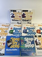 Microsoft Office Step by Step Large Lot Trade Paperback Book Self Study
