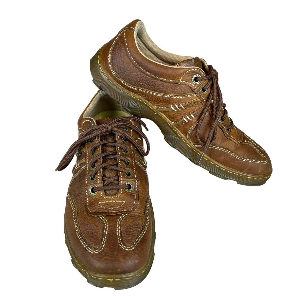 Dr Martens Kansas Slip On Shoes Brown Leather Sz 9 Dr. Martens Slip on Mens SZ 9 Leather Vintage Shoes - Etsy  main image 2