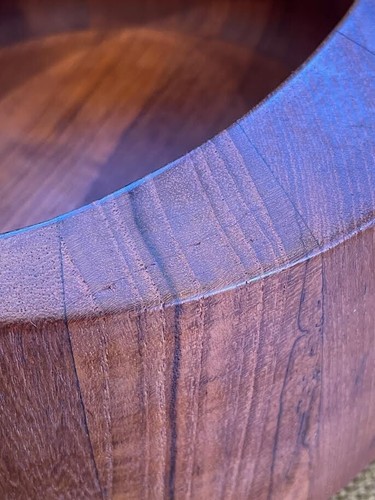 1950s Jens Quistgaard Dansk Mid-Century Modern Ellipse Teak Wood Salad Bowl 833 - Picture 5 of 13