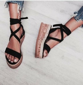 tie espadrille sandals