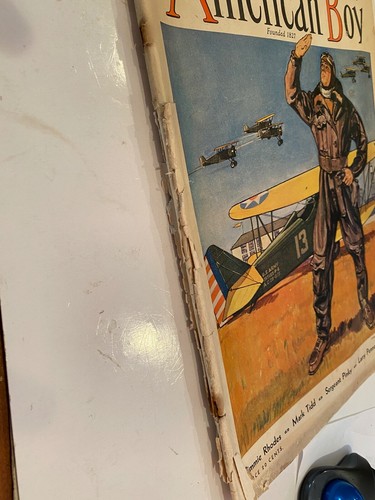 1931 APRIL AMERICAN BOY MAGAZINE - Clayton Knight cover parted C B KELLAND - Picture 4 of 4
