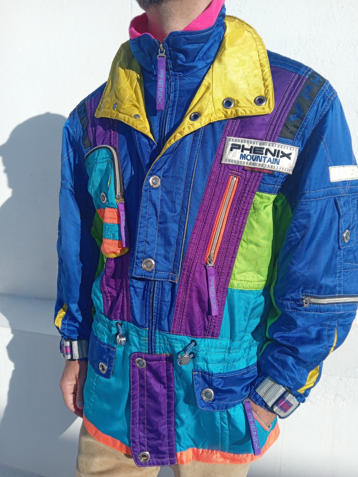 Phenix Men's 1980's Ski Jacket Size 40 UK Vintage Multicoloured RRP £450 image 3