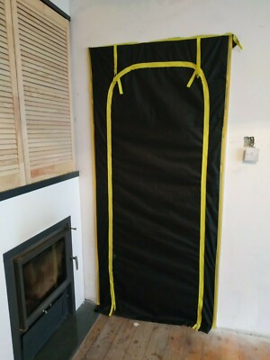 Anti poussière temporaire Porte Couverture Protecteur Avec Double Face Zipper 206 x 93 cm UK Anti poussière temporaire Porte Couverture Protecteur Avec Double Face Zipper 206 x 93 cm UK