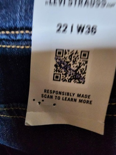 LEVI STRAUSS SIGNATURE GOLD LABEL TOTALLY SHAPING PULL ON CAPRI 36X22 - 第 9/11 張圖片