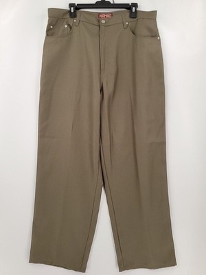 KAMro Pants Mens 40x32 Green 100% Polyester Straight
