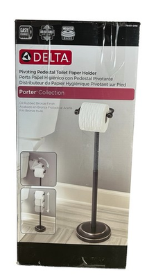 #ad #ad NEW Delta Porter Pivoting Pedestal Paper Holder OIL RUBBED BRONZE 78451 ORB $34.99