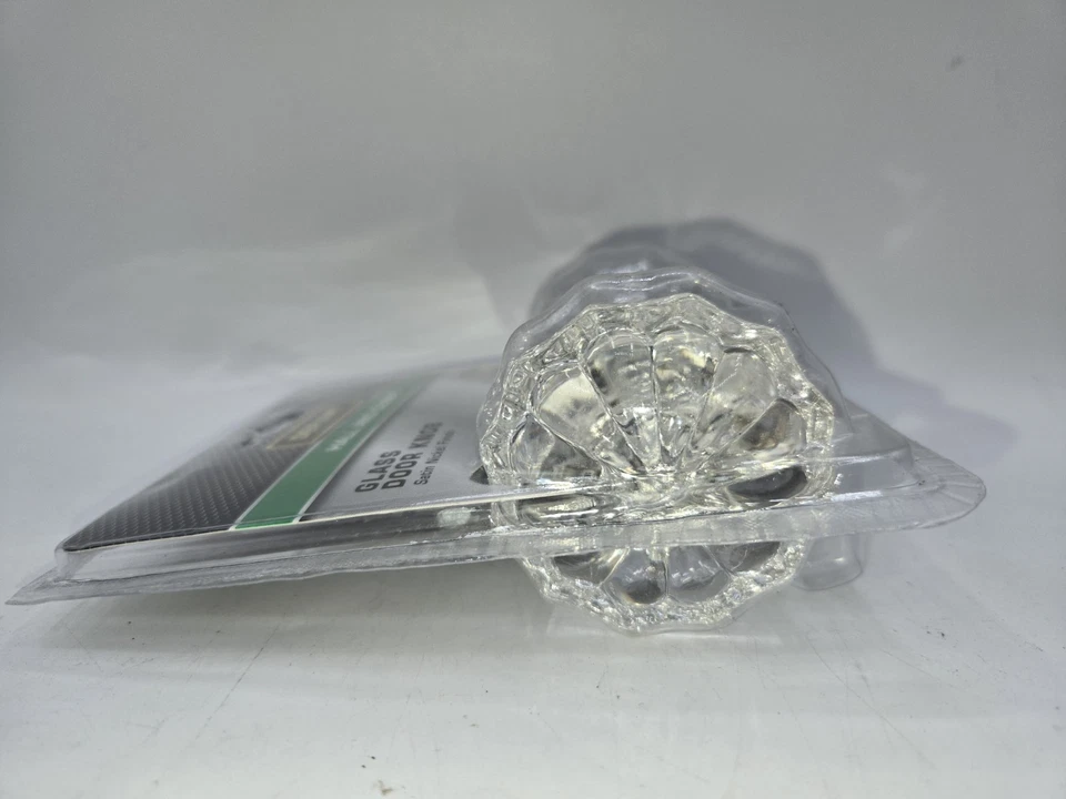 Defiant 2-1/4 pulgadas Perilla de puerta de vidrio victoriano de níquel satinado - 2 por paquete/1 juego Foto 3 de 4