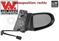 VAN Wezel 3790806 AußEnspiegel Rechts Spiegel AußEn FüR Opel