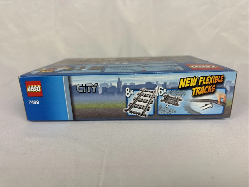 Lego City Train conjunto de trilhos flexíveis 7499 kit de construção aposentado 2018 NOVO E LACRADO - Imagem 3 de 4