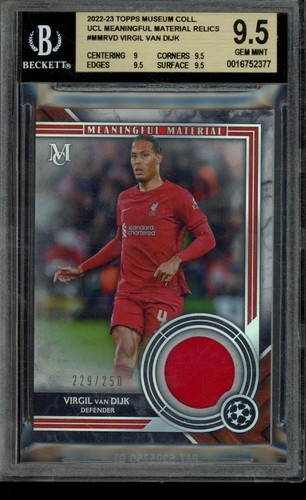 Patch Collezione Museo 2022/23 Virgil Van Dijk /250 #MMR-VD BGS 9,5 - Foto 1 di 2
