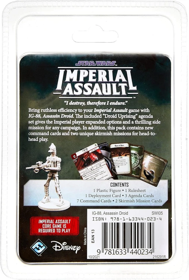 IG-88 DROIDE ASESINO STAR WARS IMPERIAL ASALTO VILLANO PAQUETE FANTASÍA JUEGO DE VUELO Foto 2 de 2
