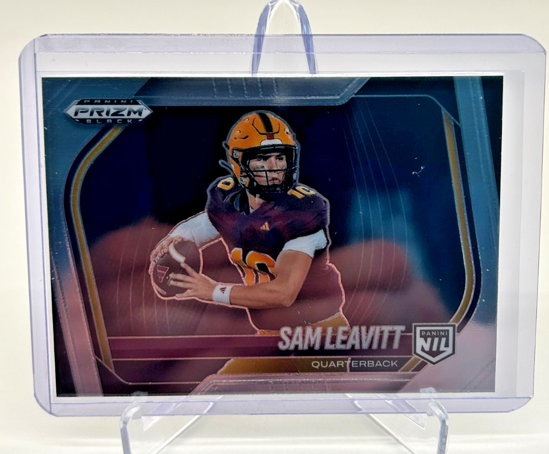 2025 Panini Prizm Black Sam Leavitt NIL #182 Arizona State-LSU