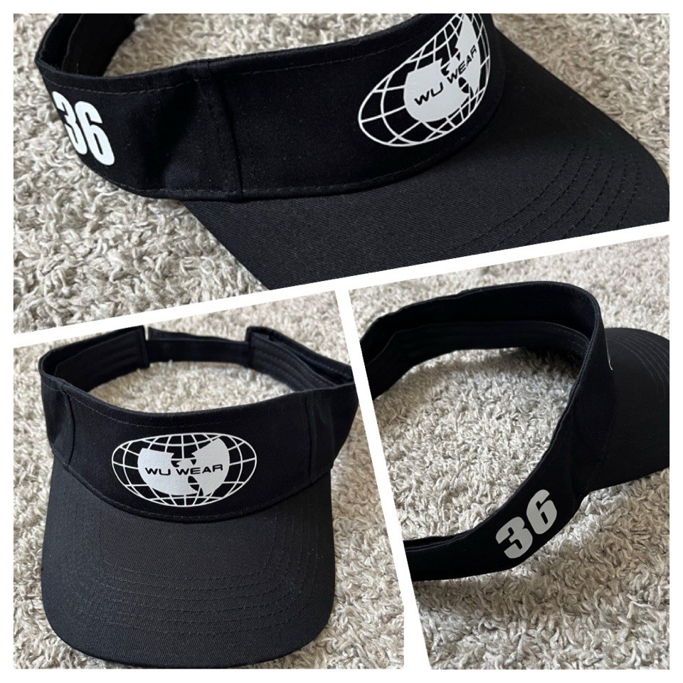 🔴2 Wu-Tang Hats Visors Wu Wear Logo Black White Final Chamber Rza