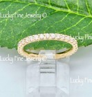 14k Yellow Gold Eternity Diamond Ring Anniversary  Shared Prong set 0.68 ct — photo 3