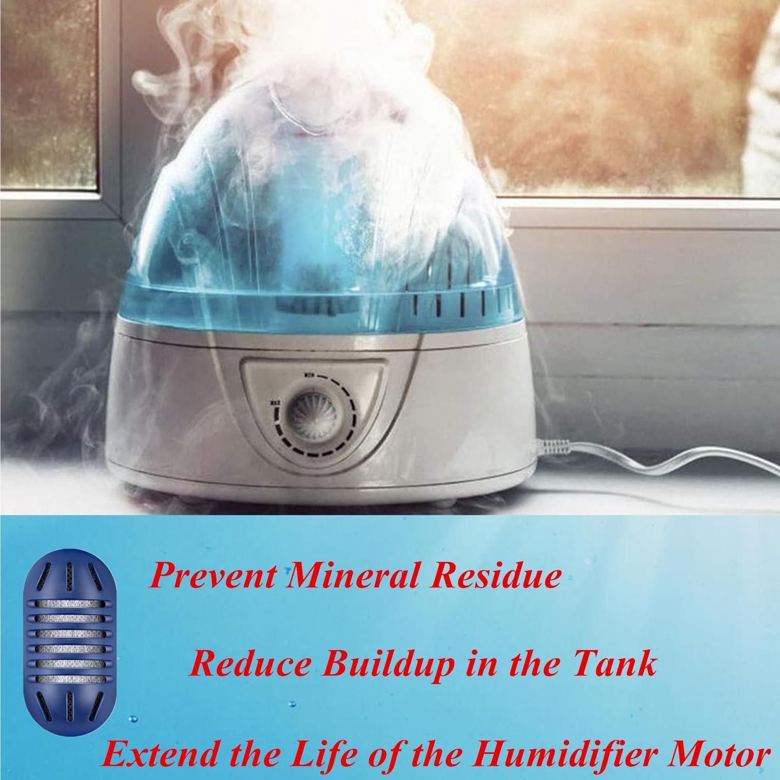 10Pack Demineralization Cartridge for Homedics Ultrasonic Humidifiers,