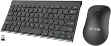 2.4G Wireless Keyboard and Mouse Combo Ultra Compact Slim Stainless Full Size Ke