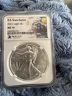 $1 2022 Silver Eagle NGC MS 70 State Series Maine