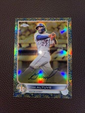 2022 Topps Chrome Gilded Collection Jose Altuve Blue Refractor /50 AUTO ASTROS