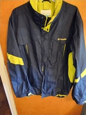 Columbia Sportswear XL Men's Interchangeable Jacket. Waterproof, Black/Yellow