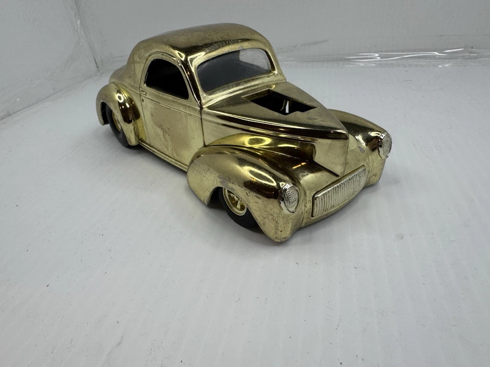 RACING CHAMPIONS 1998 HOT ROD "41 WILLYS 1:24 GOLD DIE CAST CAR - Image 3 of 4