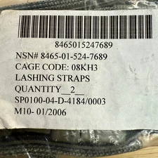 MOLLE II Lashing Straps 2-Pack - 6ft Quick Release (OD Green) New