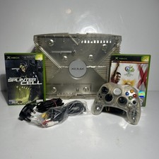 Microsoft Xbox Original Crystal Console With Controller Complete Good