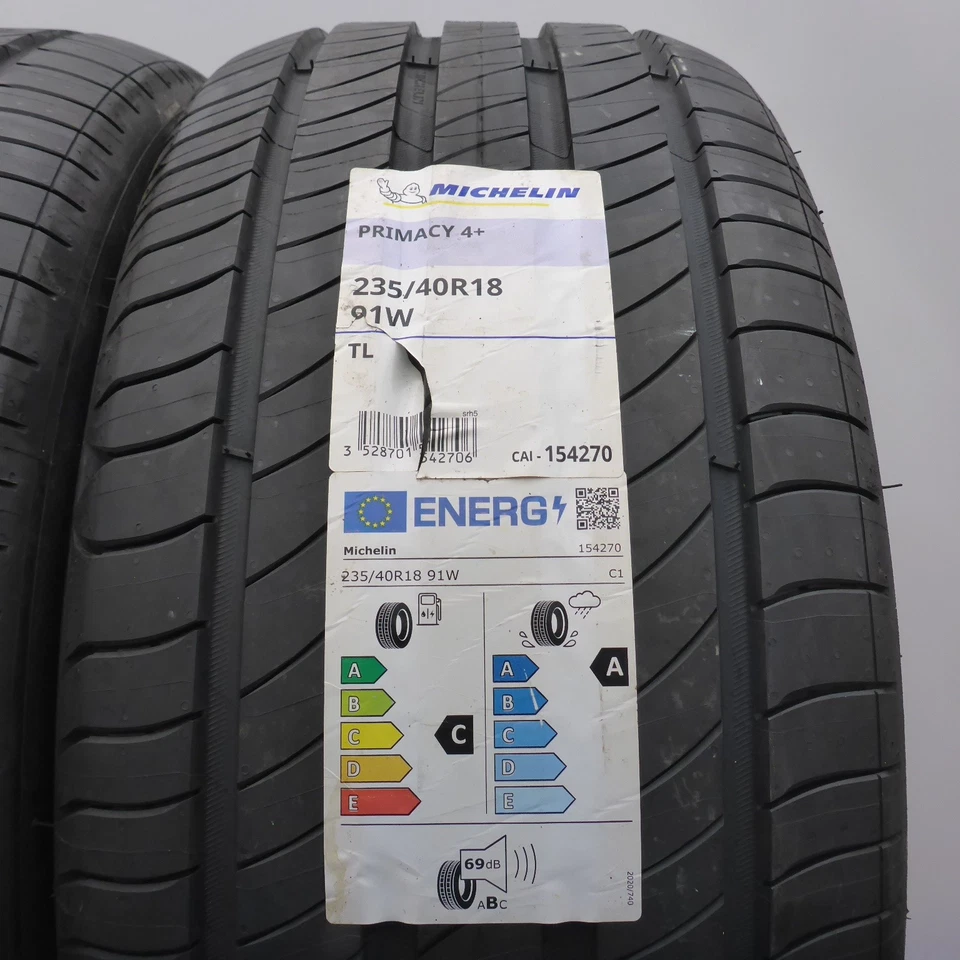 235 40 18 2x MICHELIN 235/40 R18 91W Primacy 4 Sommerreifen 2023 VOLL WIE NEU - Bild 3 von 4