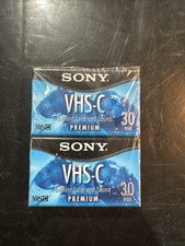 Sony Premium VHS-C 30 min SP or 30 Minutes EP Camcorder Blank Tape NEW