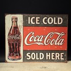 15" Coca-Cola Metal Vintage Style Gas Station Advertising Sign — photo 2