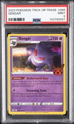 2023 POKEMON TRICK OR TRADE #066 GENGAR PSA 9