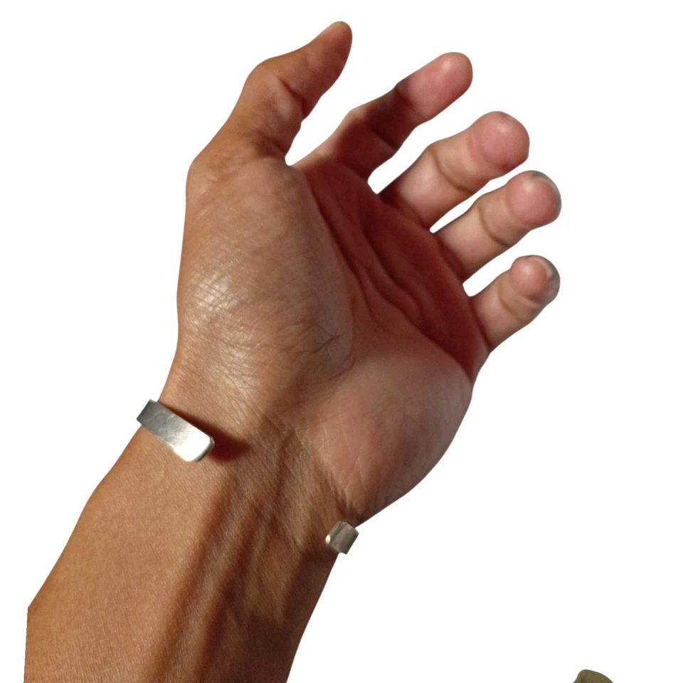  Aesthetic Lucinda Moran Protect This Woman Sterling Silver Cuff Bracelet - Image 4 of 4