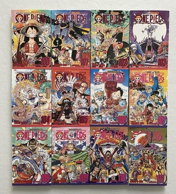 One Piece Manga Set Volume 100-111 English Viz Media Wano Egghead