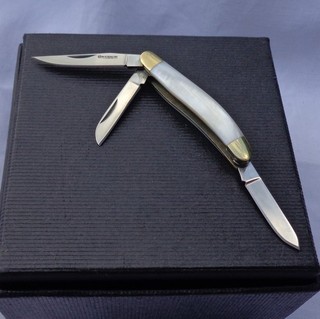 Taschenmesser der Firma Böker Magnum: Micro Pearl Stockman 01MB402 neu in OVP