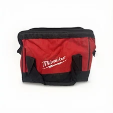 Milwaukee Tool Bag 10”x10”x8” – Red/Black Canvas – Small Bag– Used | Dirty